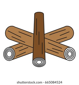 campfire off isolated icon