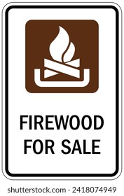 Campfire safety sign and labels