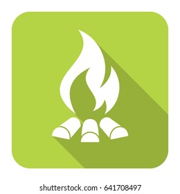 Campfire silhouette. Vector illustration