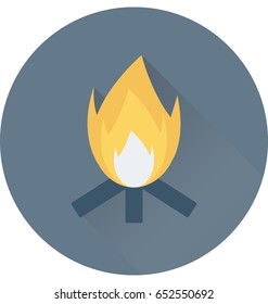 Campfire Vector Icon