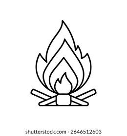 Vetor Campfire Ilustrações de Stock, Gráficos Vetoriais Royalty-Free