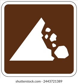 Campground area guide symbol signs general application