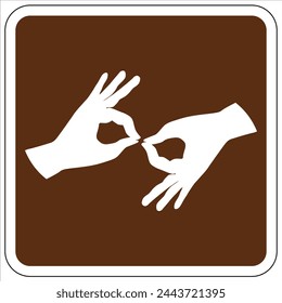 Campground area guide symbol signs general application