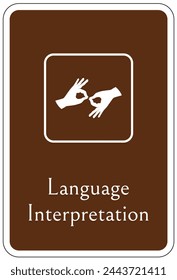 Campground area guide symbol signs general application