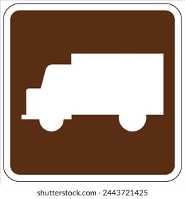 Campground area guide symbol signs general application