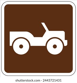 Campground area guide symbol signs general application