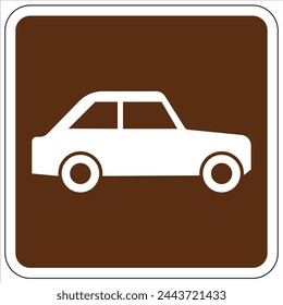 Campground area guide symbol signs general application