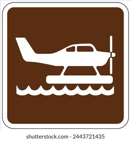 Campground area guide symbol signs general application