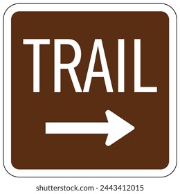Campground directional guide route sign