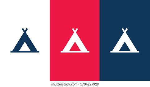 Campground icon illustration isolated vector sign symbol