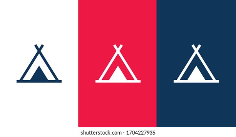 Campground icon illustration isolated vector sign symbol