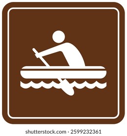 Campground sign for water recreation