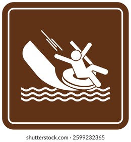 Campground sign for water recreation