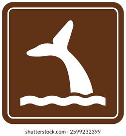 Campground sign for water recreation