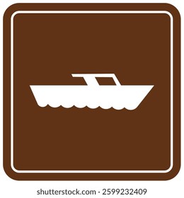 Campground sign for water recreation