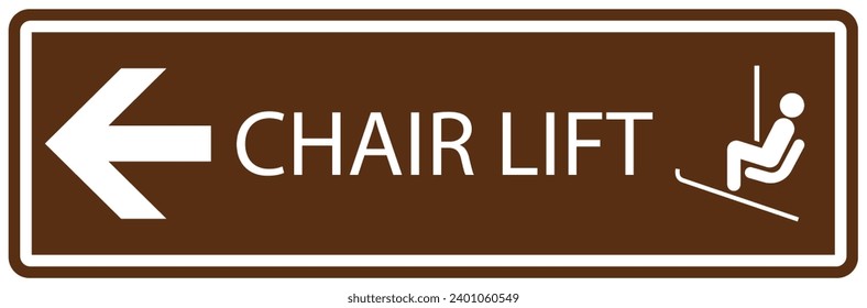 Campground sign of winter recreation
