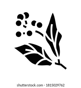 camphor aromatherapy glyph icon vector. camphor aromatherapy sign. isolated contour symbol black illustration