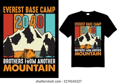 camping 2040 t shirt design vector