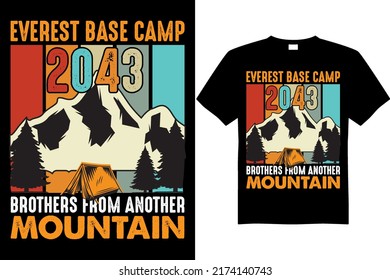camping 2043 t shirt design vector