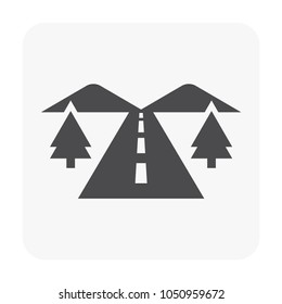 Camping and activity icon on white.