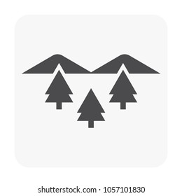 Camping and activity icon on white.