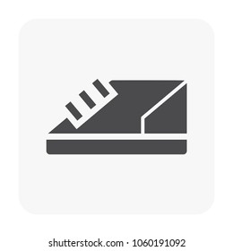 Camping and activity icon on white.