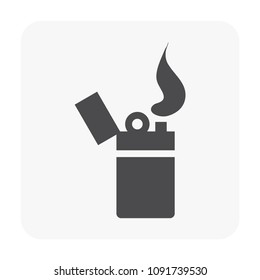 Camping and activity icon on white.