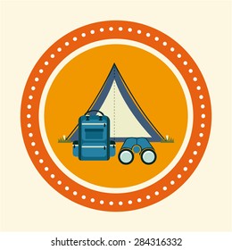 camping adventure design, vector illustration eps10 graphic 