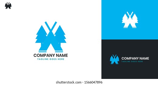 Camping or Adventure logo - All elements on this template are editable with vector software.