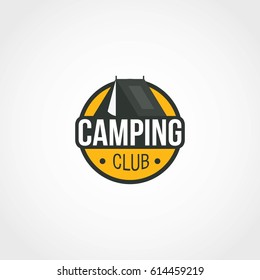 Camping and Adventure Logo Design Vector.