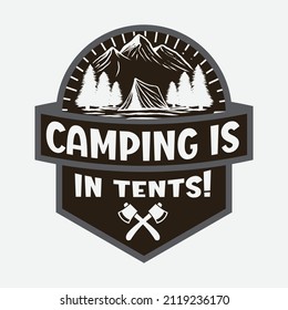 Camping adventure mountain t shirt design