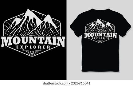 Camping Adventure Outdoor T-shirt Design.