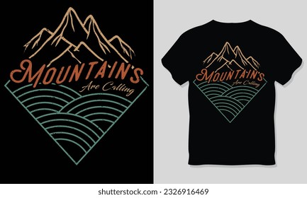 Camping Adventure Outdoor T-shirt Design.