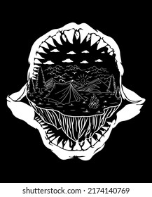 camping adventure camping t-shirt design