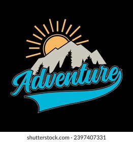 Camping  adventure t-shirt hoodie design 