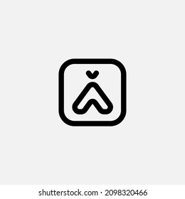 Camping area icon sign vector,Symbol, logo illustration for web and mobile