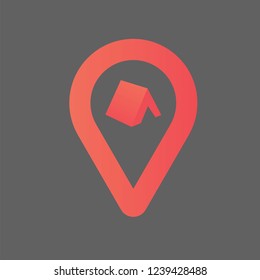 Camping Area Illustration 