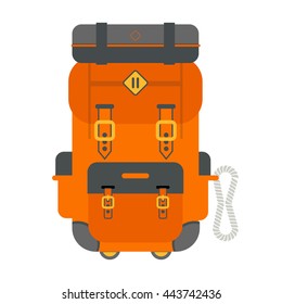 Camping Backpack. Hiking Backpack front view