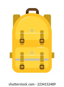 camping backpack icon on white background