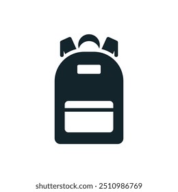Camping backpack icon representing hiking and adventure