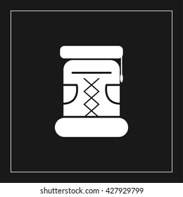 camping backpack icon. tourist backpack vector illustration