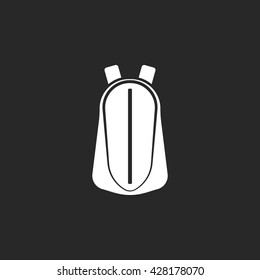 Camping backpack sign simple icon on  background