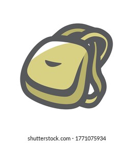 Camping backpack. Travel Bag. Vector Cartoon illustration