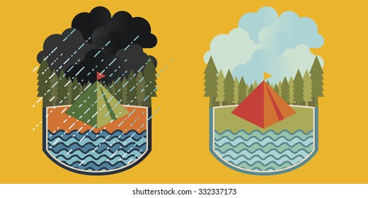 Camping in Bad Weather / Good Weather