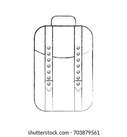 camping bag isolated icon