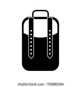 camping bag isolated icon