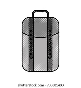 camping bag isolated icon
