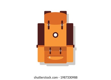 Camping Bag with Two Brown Mats