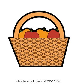 camping basket cartoon