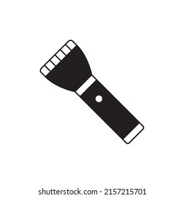 Icono de haz de camping en glifo plano negro, estilo relleno aislado en fondo blanco